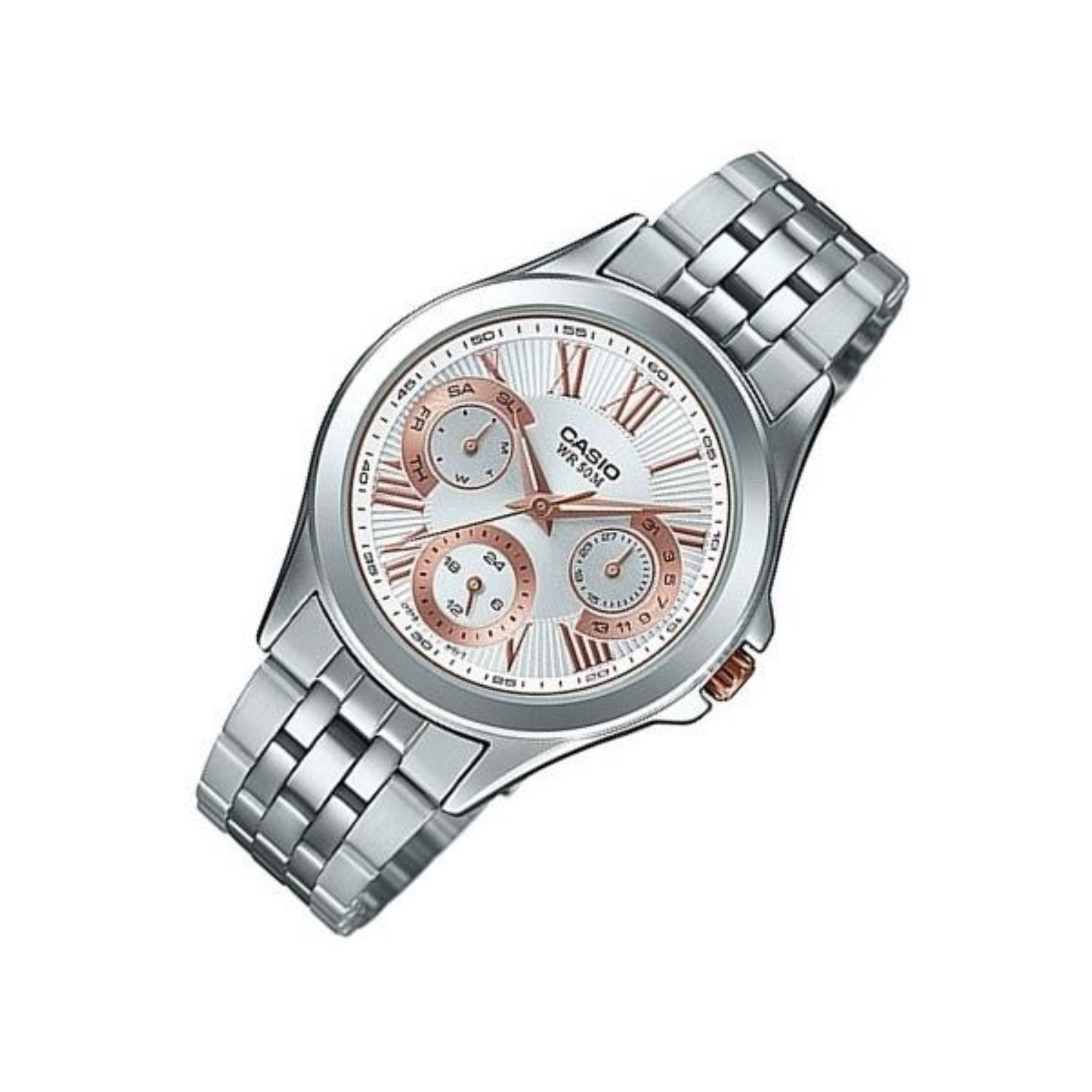 WW1199 Casio Enticer Multifunction Ladies Chain Watch LTP-E308D-7AVDF