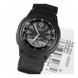 WW0397 Casio Youth Dual Time Nylon Belt Watch AW-80V-1BVDF