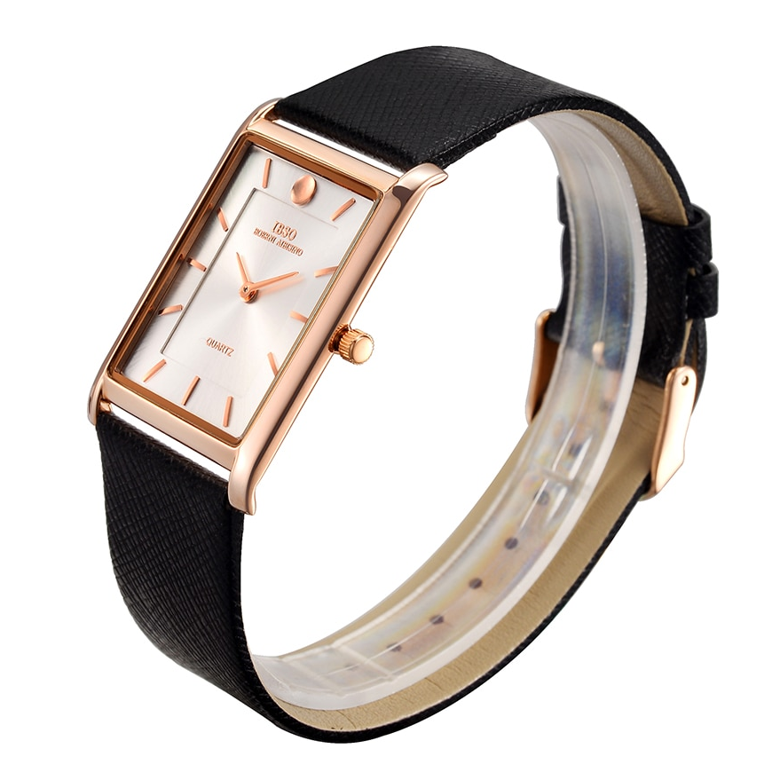 WW0271 IBSO Slim Rose Gold Leather Belt Watch B2232G