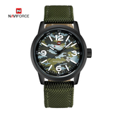 WW0061 Naviforce Camouflage Date Nylon Belt Watch NF9080M