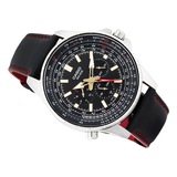 WW0238 Casio Enticer Sweep Second Leather Belt Watch MTP-SW320L-1AVDF
