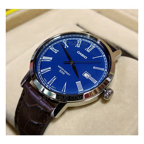 WW0114 Casio Enticer Date Leather Belt Watch MTP-E149L-2BVDF