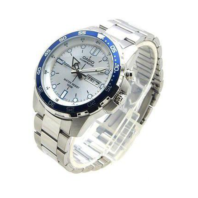 WW0449 Casio Standard Day Date Chain Watch MTD-1079D-7A1VDF