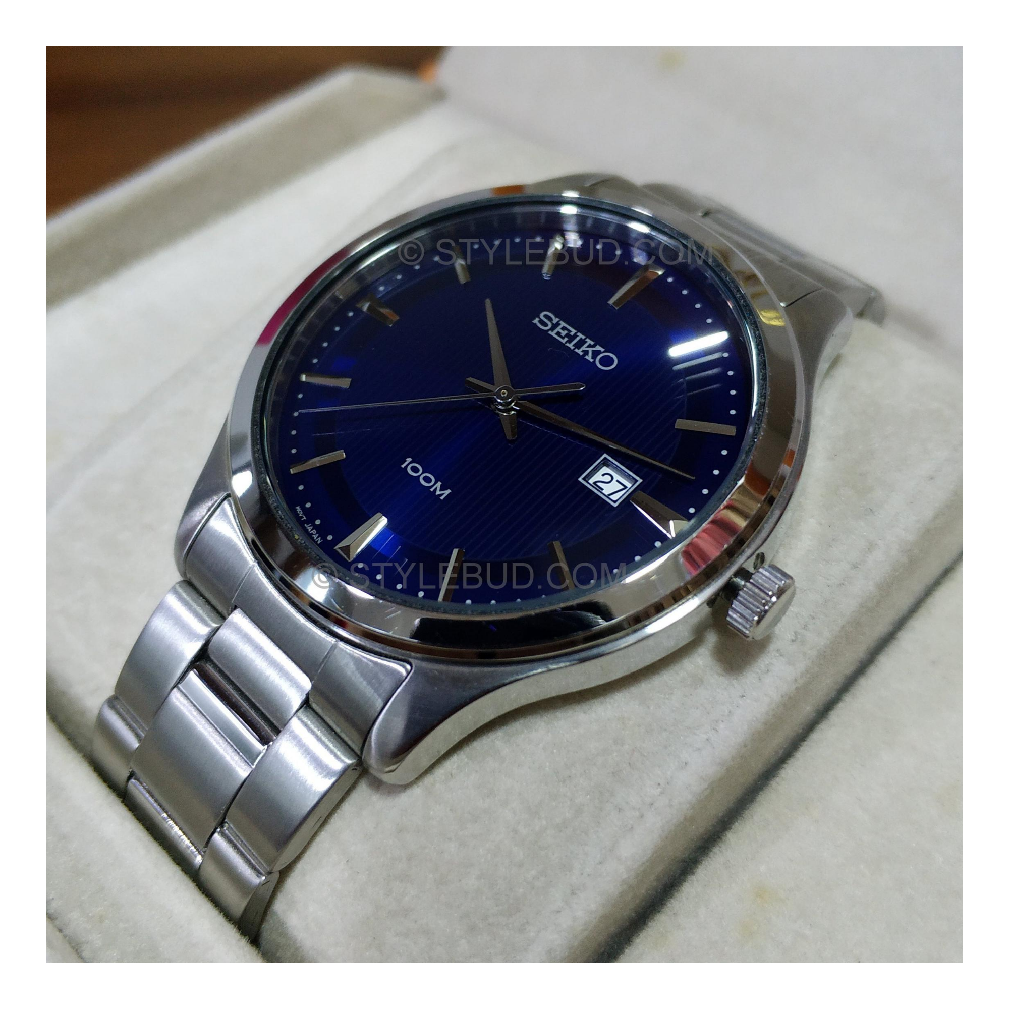 WW0796 Seiko Date Stainless Steel Chain Watch SUR049P1