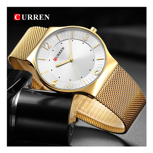 WW0160 Curren Slim Mesh Chain Watch