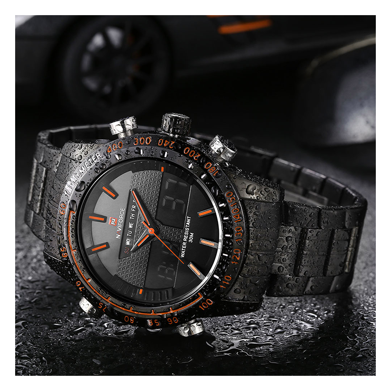 WW0580 Naviforce Dual Time Chain Watch