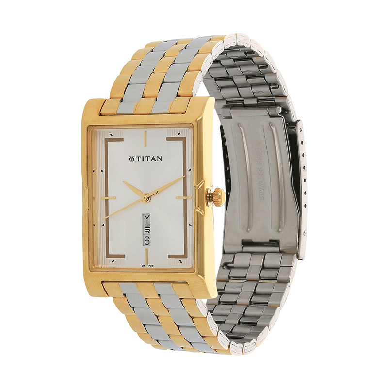 WW0985 Titan Day Date Chain Watch 1641BM01