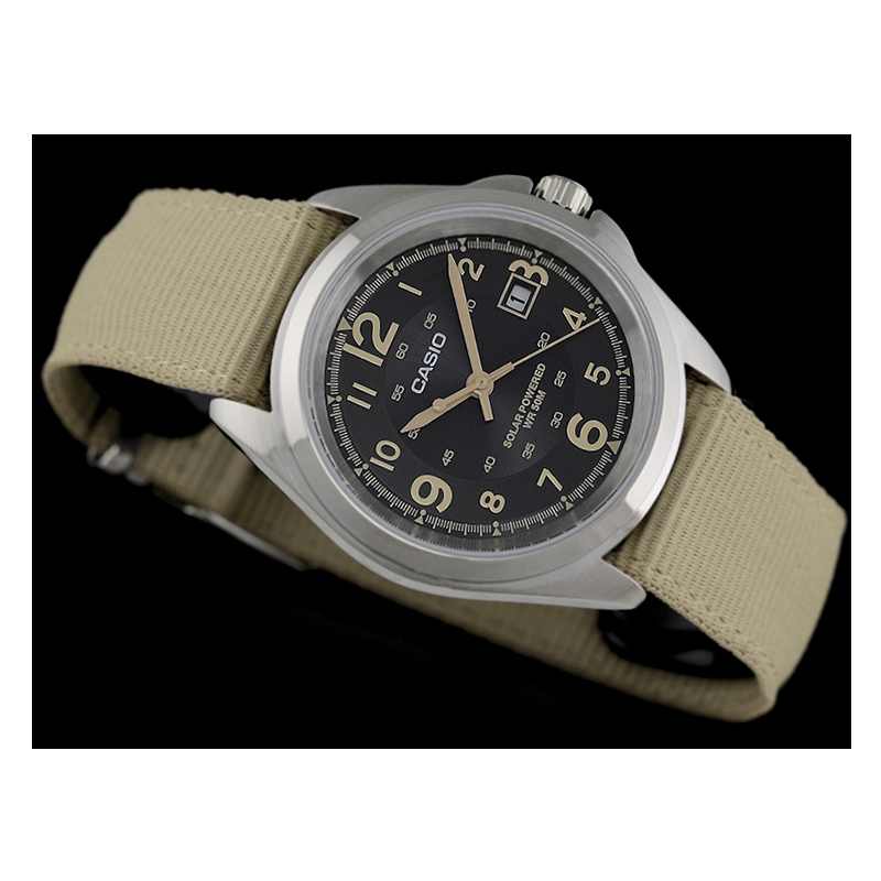 WW0628 Casio Solar Date Belt Watch MTP-S101-1BVDF