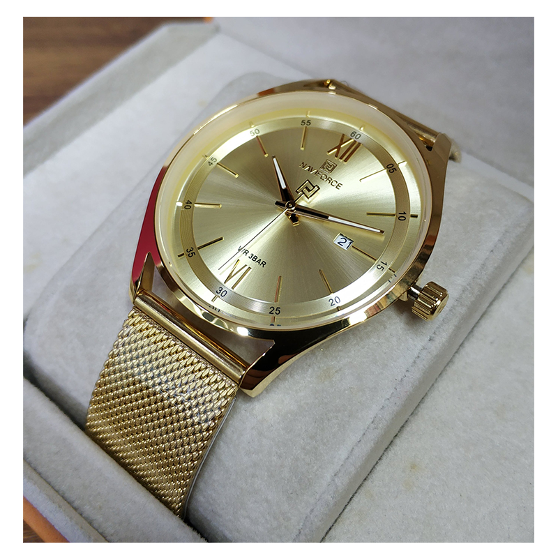 WW1164 Naviforce Date Mesh Chain Watch NF3013G