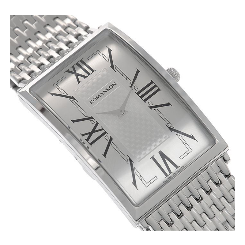 WW0999 Romanson Stainless Steel Chain Watch TM 9252MW WH