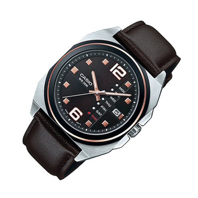 WW0457 Casio Day Date Chain Watch MTF-117BD-5AV