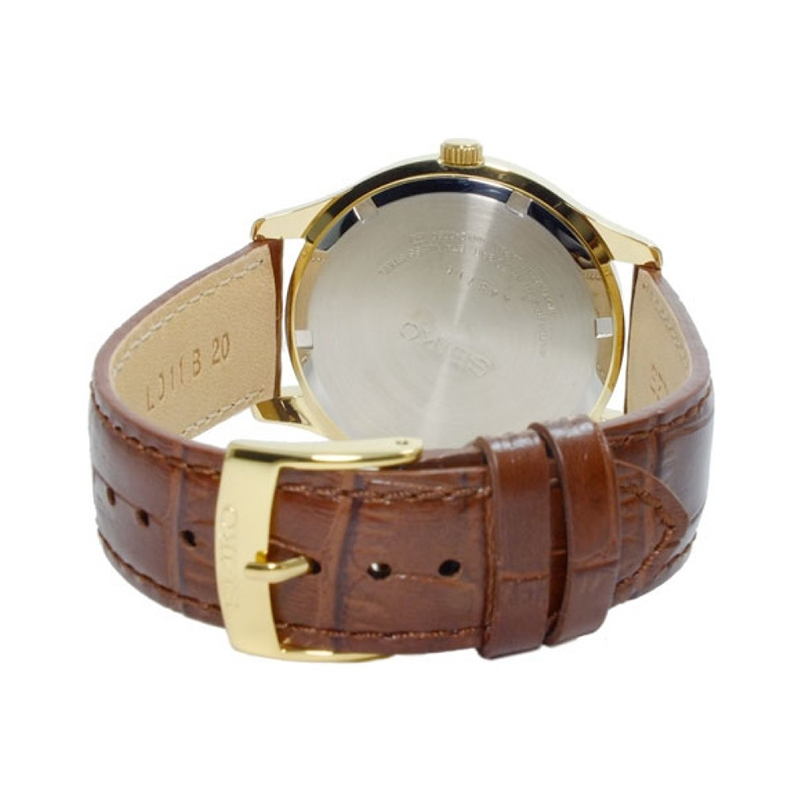 WW0917 Seiko Golden Date Leather Belt Watch SUR056P1