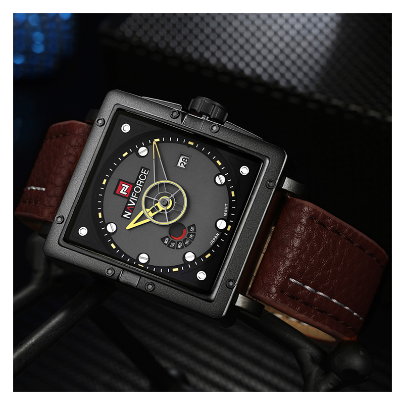 WW0643 Naviforce Day Date Belt Watch
