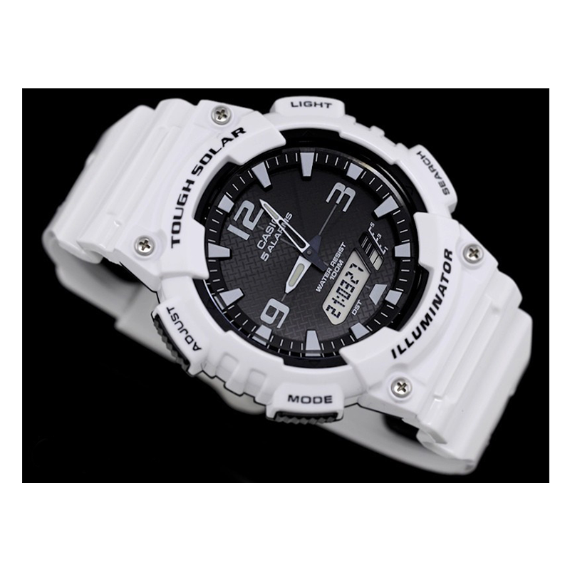 WW1074 Casio Youth Tough Solar Dual Time Resin Belt Watch AQ-S810WC-7AVDF