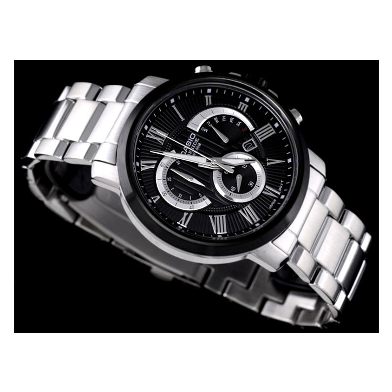 WW0379 Casio Beside Chronograph Stainless Steel Chain Watch BEM-506CD-1AVDF