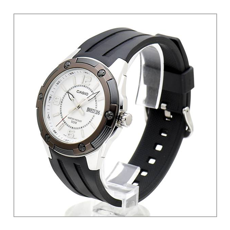 WW0425 Casio Standard Day Date Resin Belt Watch MTP-1327-7A2VDF