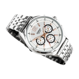 WW0467 Casio Enticer Multifunction Stainless Steel Silver Chain Watch MTP-E303D-7AVDF