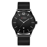 WW1124 Curren Date Mesh Chain Watch