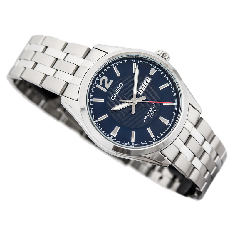 WW1217 Casio Enticer Day Date Chain Watch MTP-1335D-2AVDF