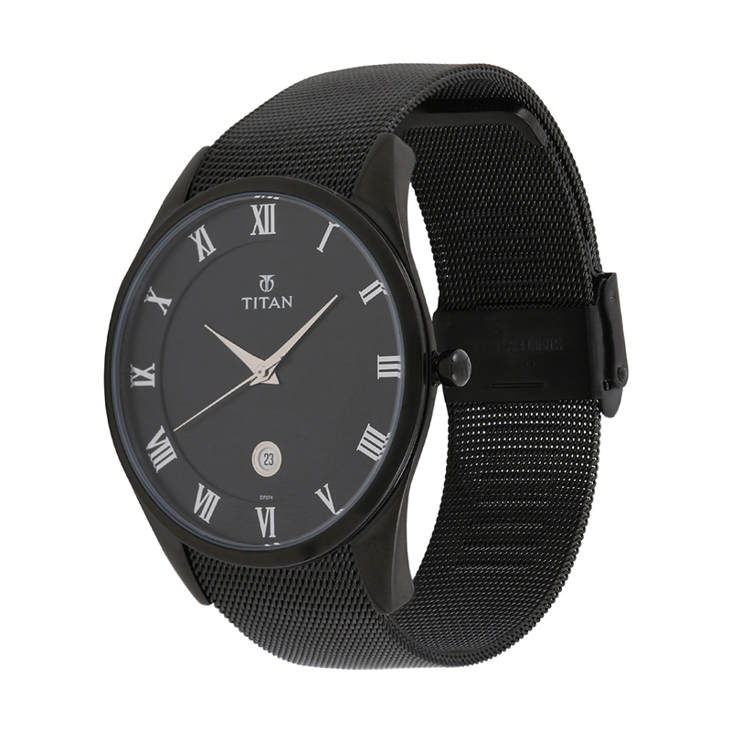 WW0986 Titan Date Mesh Chain Watch 90054NM01