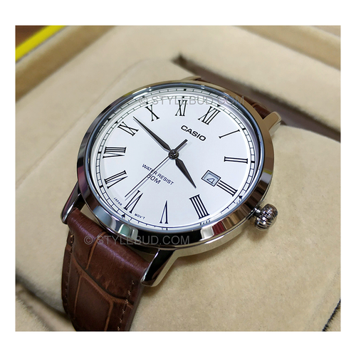 WW0115 Casio Enticer Date Leather Belt Watch MTP-E149L-7BVDF