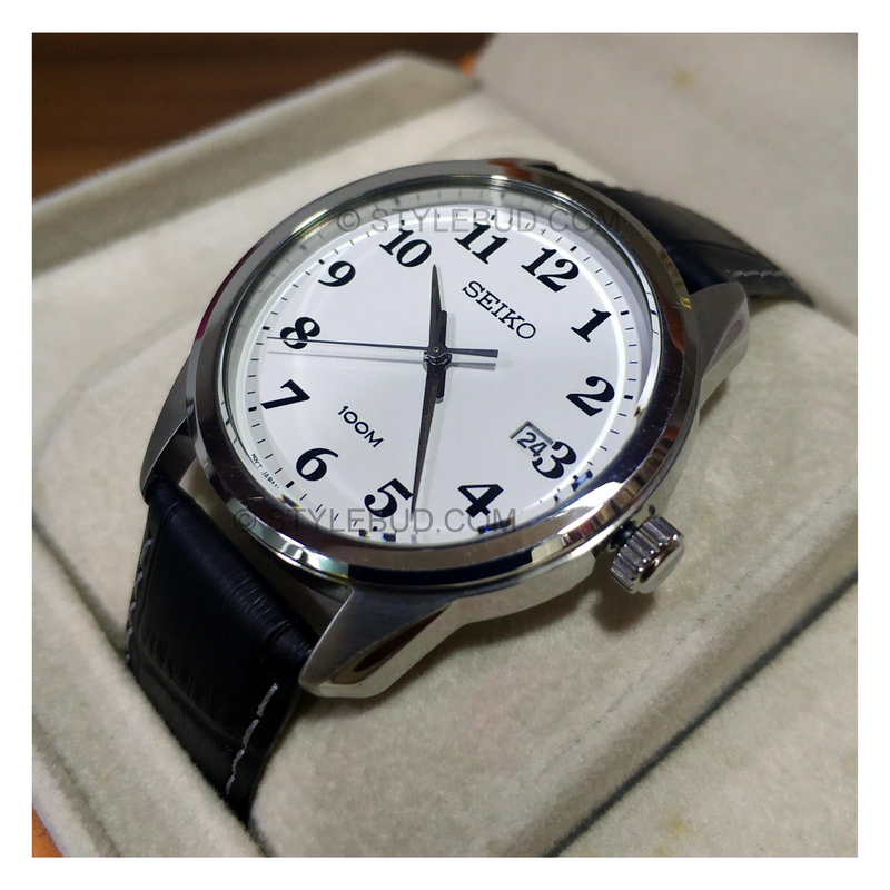 WW0913 Seiko Date Leather Belt Watch SGEG17