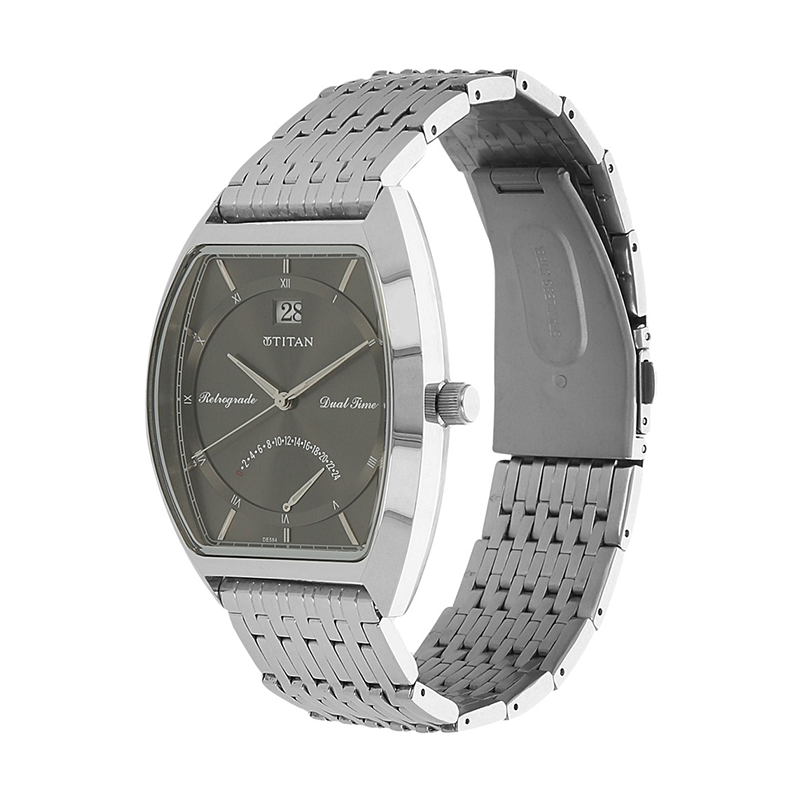 WW0691 Titan Analog Dual Time Sate Chain Watch 1680SM01
