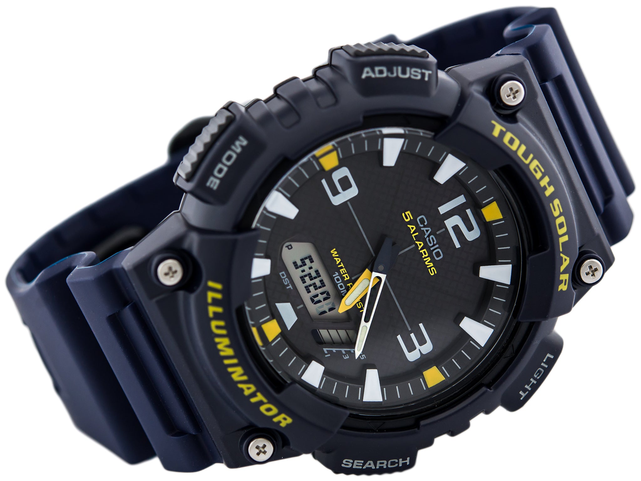 WW0441 Casio Youth Tough Solar Dual Time Resin Belt Watch AQ-S810W-2AVDF