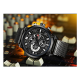 WW0140 Naviforce Multifunction Mesh Chain Watch NF9068M