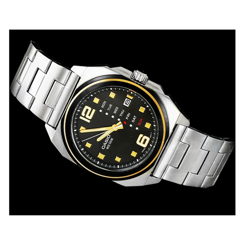 WW0453 Casio Standard Day Date Chain Watch MTF-117BD-1AVDF