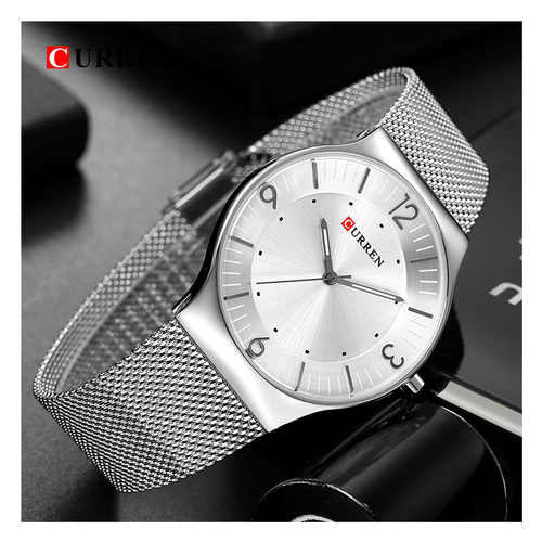 WW0162 Curren Slim Mesh Chain Watch