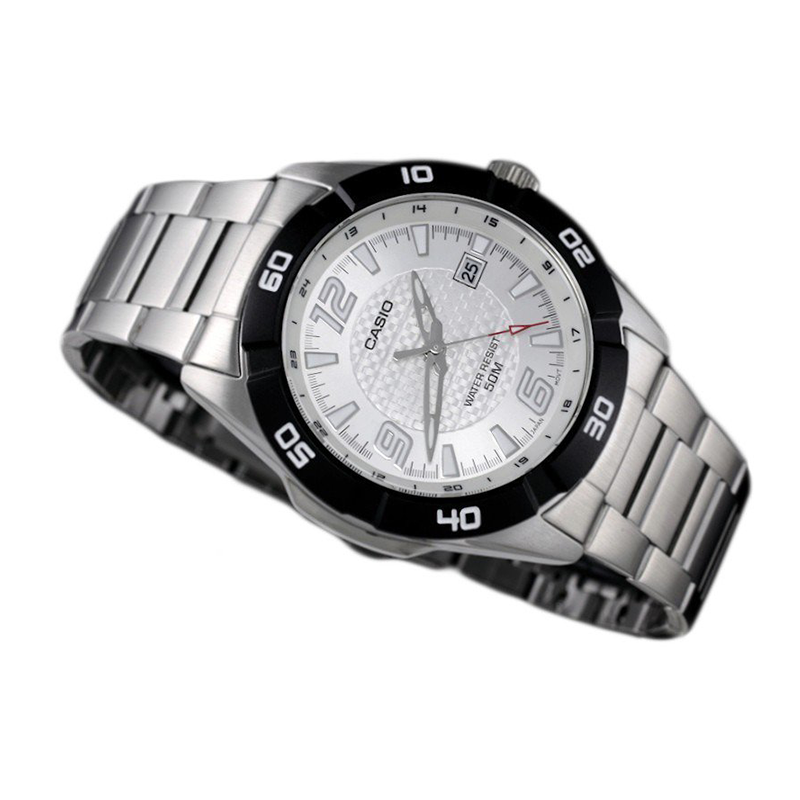 WW0409 Casio Enticer Date Chain Watch MTP-1292D-7AVDF