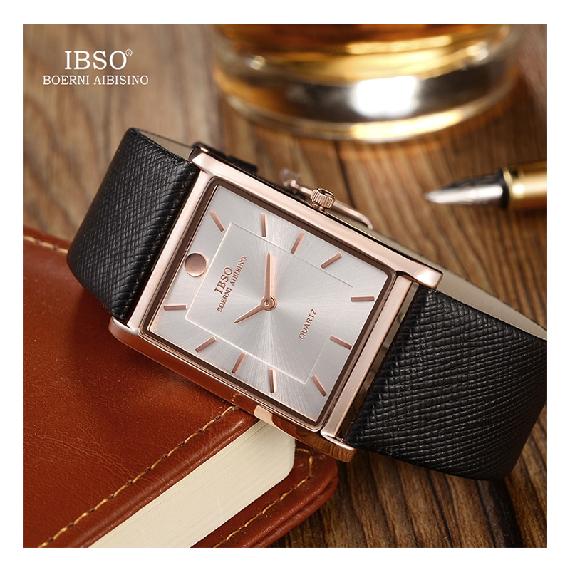 WW0271 IBSO Slim Rose Gold Leather Belt Watch B2232G