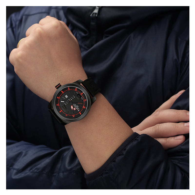 WW0349 Naviforce Day Date Belt Watch