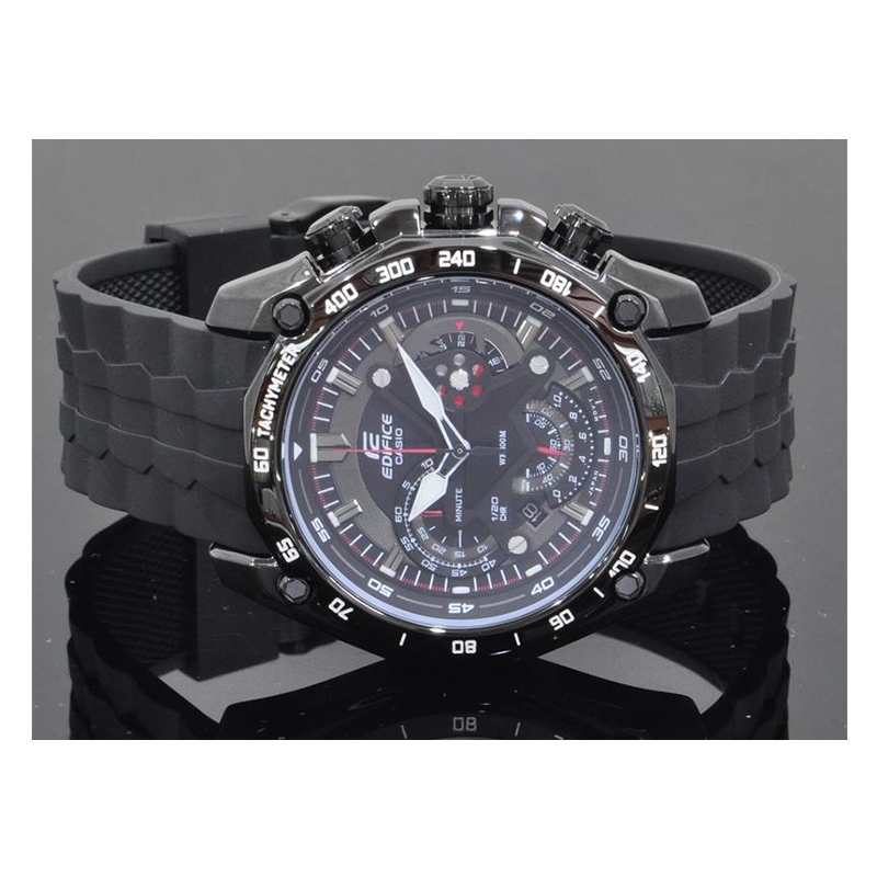 WW0656 Casio Edifice Chronograph Resin Belt Watch EF-550PB-1AVUDF