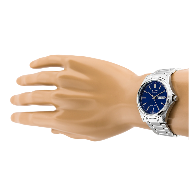 WW0195 Casio Standard Day Date Chain Watch MTP-1239D-2ADF