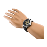 WW0596 Casio Enticer Multifunction Stainless Steel Silver Leather Belt Watch MTP-E303L-1AVDF