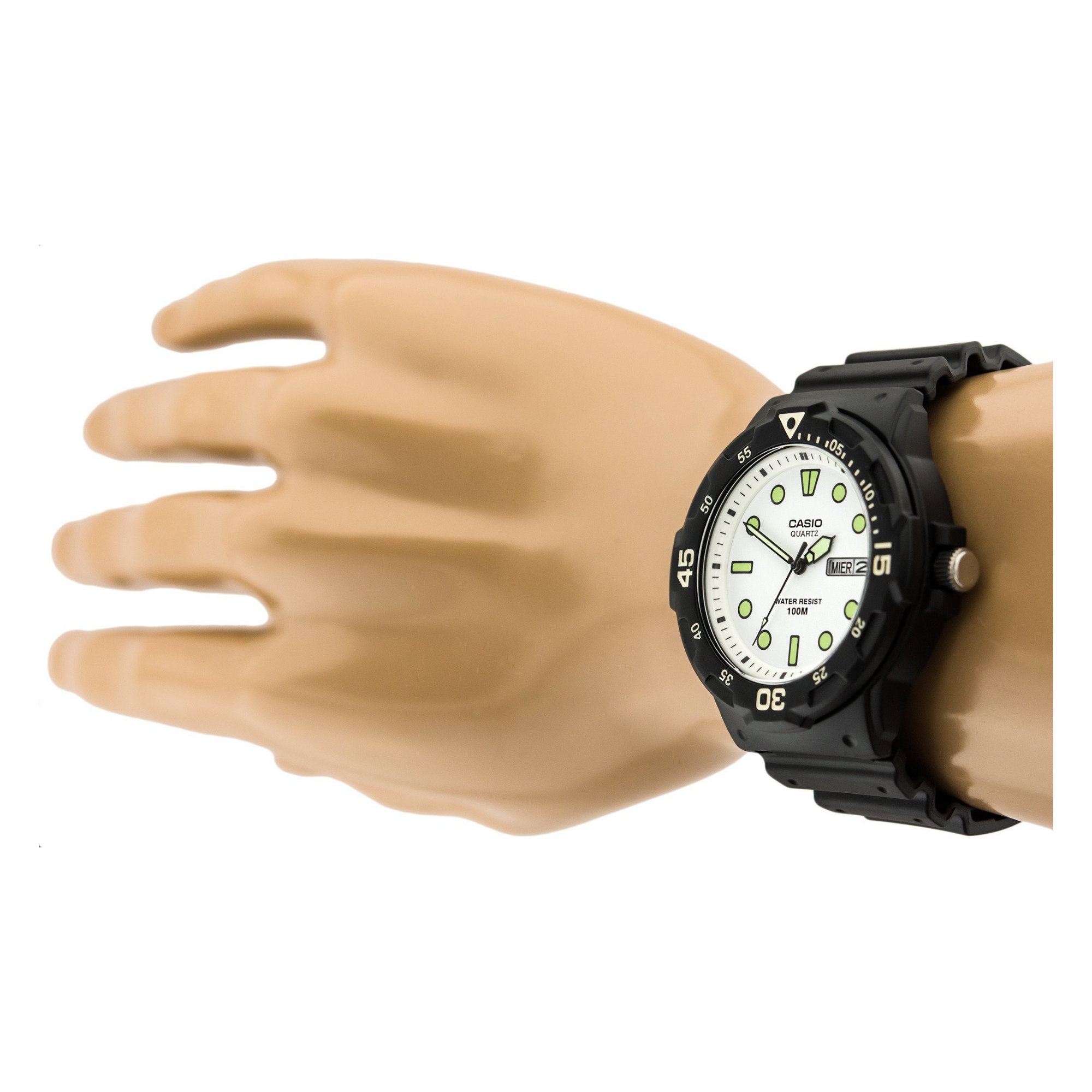WW1254 Casio Youth Day Date Resin Belt Watch MRW-200H-7EVDF