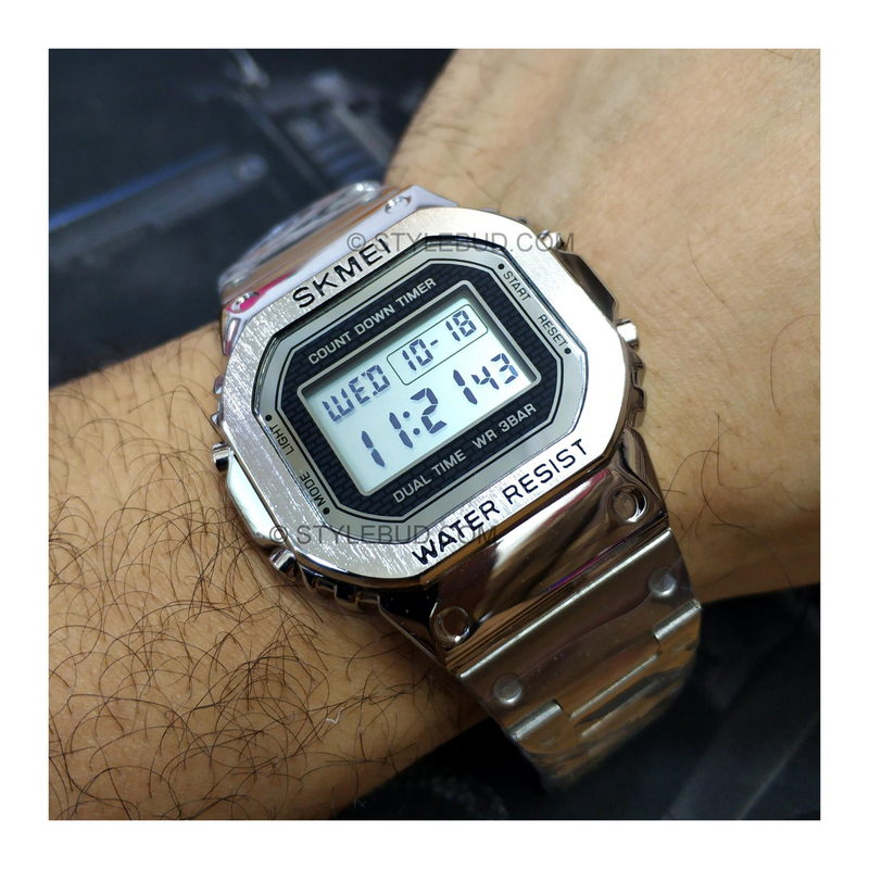 WW1168 SKMEI Dual Time Digital Chain Watch 1456