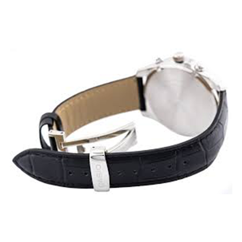 WW0618 Casio Beside Chronograph Leather Belt Watch BEM-511L-1AV