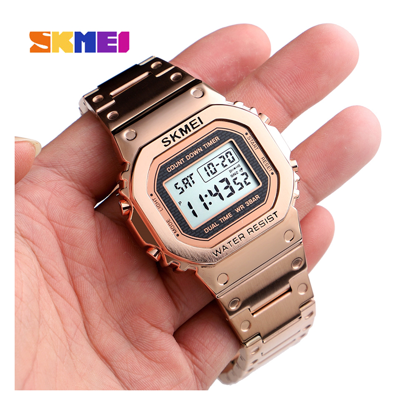 WW1170 SKMEI Dual Time Digital Chain Watch 1456