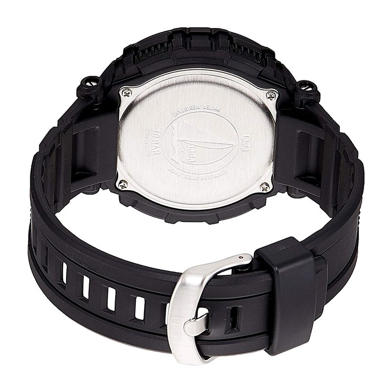 WW0757 Q&Q Digital Day Date Belt Watch M150J001Y