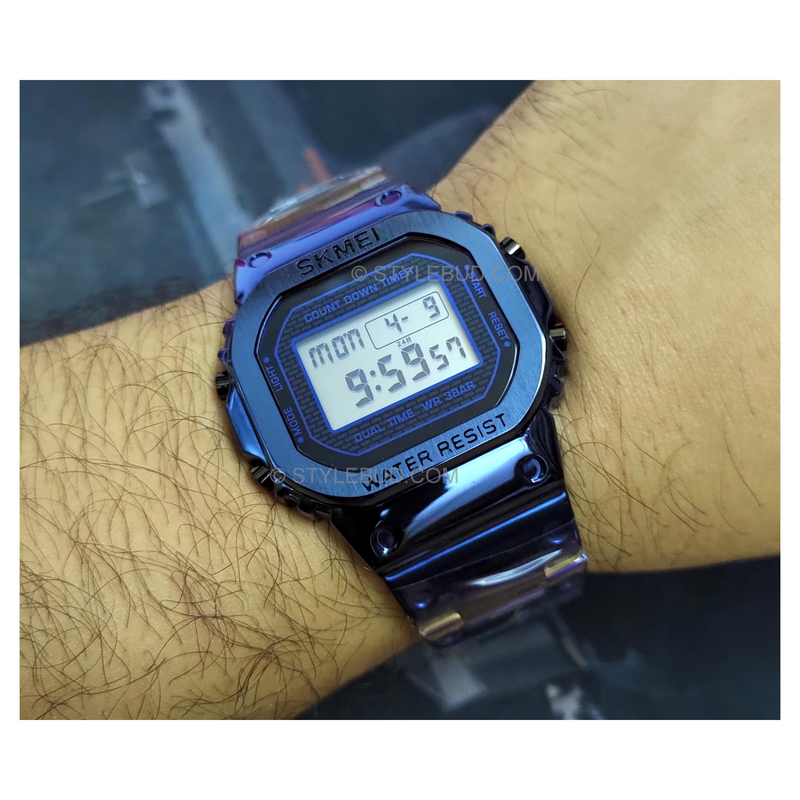 WW1169 SKMEI Dual Time Digital Chain Watch 1456