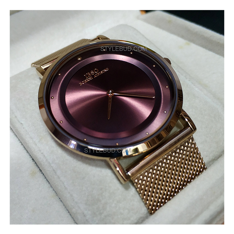 WW0543 IBSO Slim Rose Gold Mesh Chain Watch S8160G