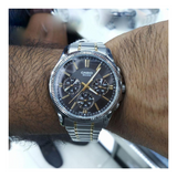 WW1078 Casio Enticer Multifunction Two Tone Chain Watch MTP-1375SG-1AVDF