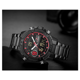 WW1133 Naviforce Multifunction Dual Time Chain Watch NF9146M