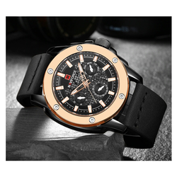 WW1110 Naviforce Multifunction Leather Belt Watch NF9116M