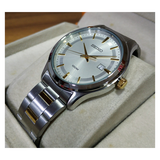 WW0809 Seiko Date Stainless Steel Two Tone Chain Watch SUR053P1
