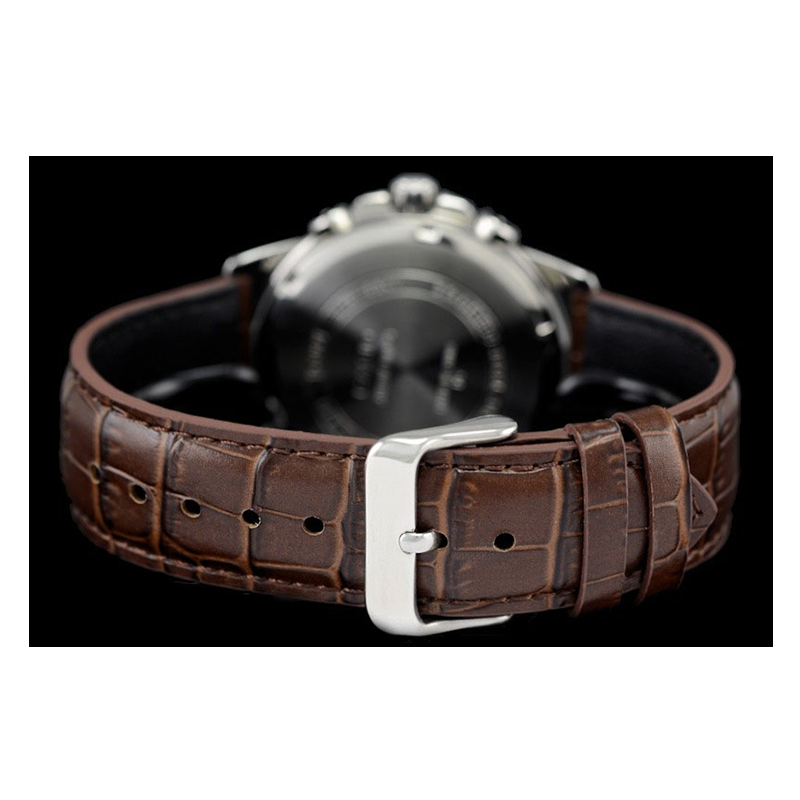 WW0554 Casio Multifunction Leather Belt Watch MTP-E307L-1AV