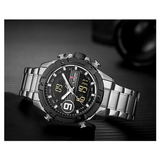 WW1134 Naviforce Multifunction Dual Time Chain Watch NF9146M